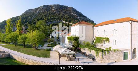 Ston, Halbinsel Pelješac, Stadtbefestigung, längste Steinmauer in Europa Stockfoto