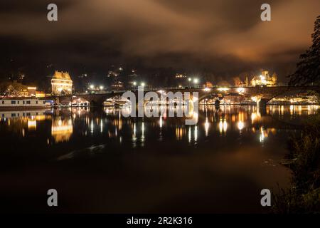 Mystische Stimmung bei Miltenberg am Main, Unterfranken, Franken, Bayern, Deutschland, Europa Stockfoto