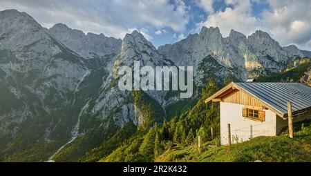 Predigtstuhl, Fleischbank, Totenkirchl, Ranggen Hochalm, Wilder Kaiser, Tirol, Österreich Stockfoto