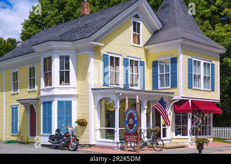 Woodstock, Vermont, Woodstock Sports, Fahrradladen Stockfoto