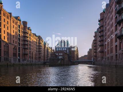Hamburg, Speicherstadt, Alter Wandrahm, Brooktorkai Stockfoto