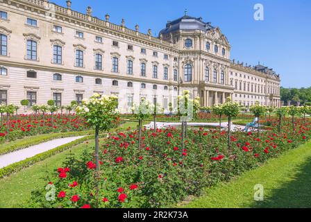 Würzburg, Residenz mit Hofgarten, Ostgarten Stockfoto