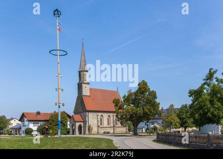 Haiming, Kreis Neuhofen, Zweigkirche St. Nikolaus Stockfoto