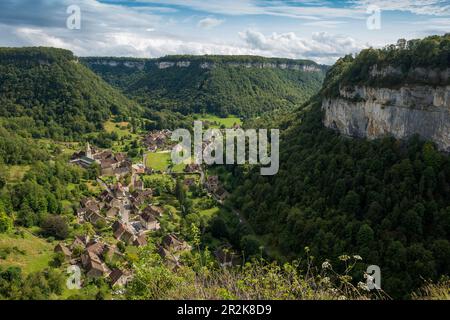 Baume-les-Messieurs, Jura, Bourgogne-Franche-Comté, Jura, Frankreich Stockfoto