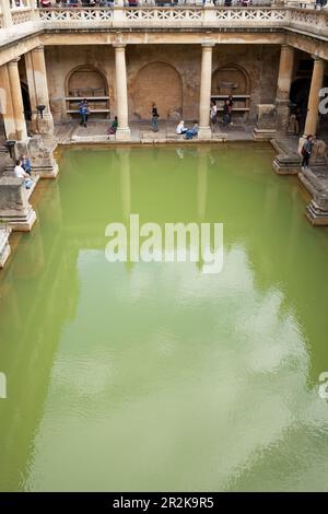 Römische Bäder, Bath, Somerset, England, Großbritannien Stockfoto