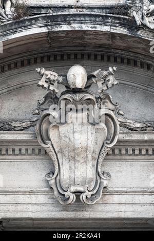 Fassade in der Basilica di San Giovanni in Laterano Rom Italien Stockfoto