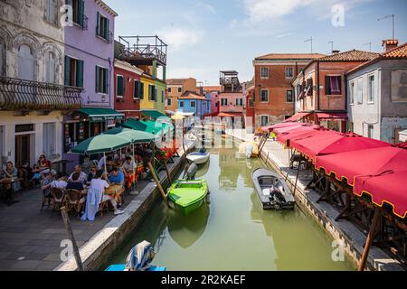 Burano Venedig Italien Stockfoto