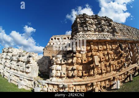 Maya-Ausgrabung Kabah in Ruta Puuc, Yucatan, Mexiko Stockfoto