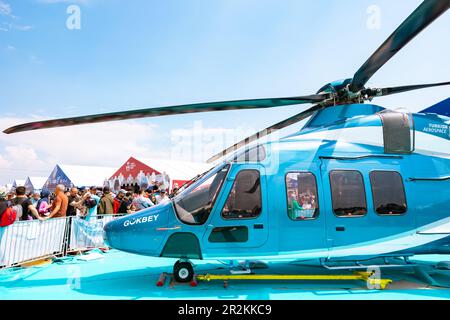 Gokbey Universal-Hubschrauber von TAI oder TUSAS. Istanbul Turkiye - 5.1.2023 Stockfoto