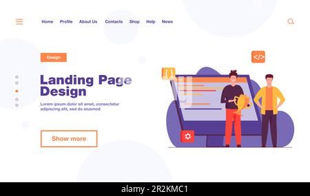 Gewinner des Programmers-Wettbewerbs Stock Vektor