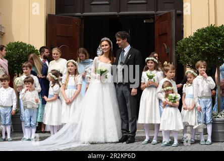 München, Deutschland. 20. Mai 2023. Wittelsbach Hochzeit in München. Kredit: Karl-Josef Hildenbrand/dpa/Alamy Live News Stockfoto