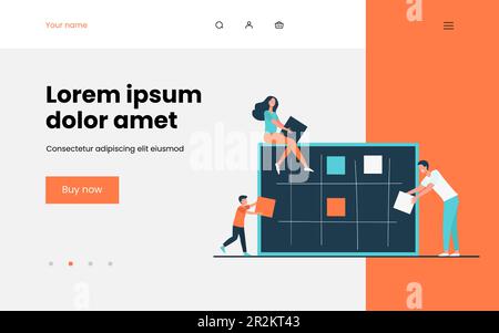 Planungsaufgaben des Business-Teams Stock Vektor