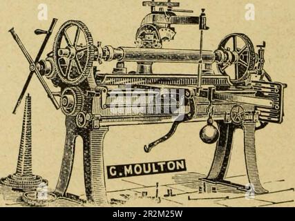 'Grundabhandlung über die Endbearbeitung von weißen, gefärbten und bedruckten Baumwollwaren' (1889) Stockfoto