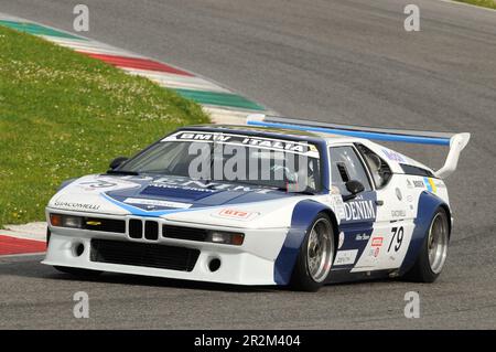 Mugello Historic Classic 25. April 2014 - BMW M1 Procar - 1979 km gefahren von Robert BOOS/Pascal GOURY, während des Trainings auf der Mugello Circuit, Italien. Stockfoto