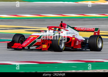 20. Mai 2023; Circuit de Barcelona-Catalunya, Barcelona, Katalonien, Spanien: 6 Stunden Barcelona, Tag 1; Lorenzo Fluxa (ESP) auf der Fahrt zur regionalen Europameisterschaft der Prema Racing Formula von Alpine Stockfoto