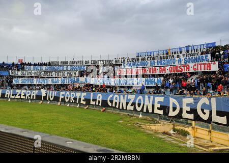 Arena Garibaldi, Pisa, Italien, 19. Mai 2023, Fans von Pisa während des Spiels AC Pisa gegen SPAL – italienischer Fußball Serie B. Stockfoto