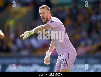 Wolverhampton Wanderers Torwart Daniel Bentley während des Premier League-Spiels im Molineux Stadium, Wolverhampton. Foto: Samstag, 20. Mai 2023. Stockfoto