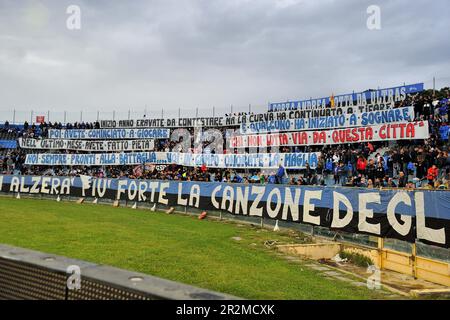 Fans von Pisa beim AC Pisa gegen SPAL, italienisches Fußballspiel der Serie B in Pisa, Italien, Mai 19 2023 Stockfoto