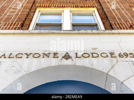 Alcyone Lodge 695 in Northport, Long Island, NY Stockfoto