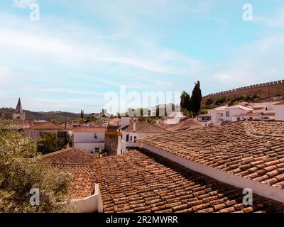 Besuch In Obidos Portugal Stockfoto