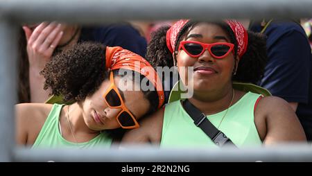 20. Mai 2023; Twickenham Stadium, London, England: Fans des Rugby-Teams von HSBC London in Sevens Stockfoto