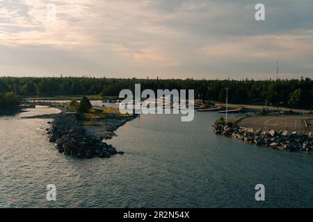 Hafen in South Baymouth canada - Mai 2023. Hochwertiges Foto Stockfoto