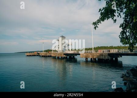 Hafen in South Baymouth canada - Mai 2023. Hochwertiges Foto Stockfoto