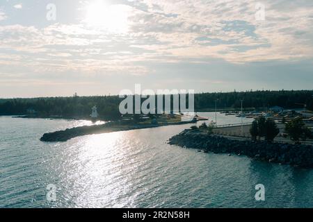 Hafen in South Baymouth canada - Mai 2023. Hochwertiges Foto Stockfoto