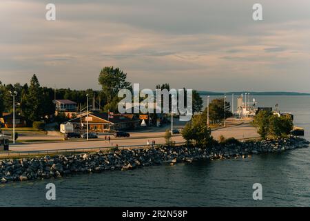 Hafen in South Baymouth canada - Mai 2023. Hochwertiges Foto Stockfoto