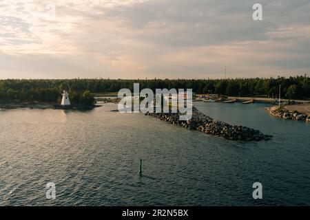 Hafen in South Baymouth canada - Mai 2023. Hochwertiges Foto Stockfoto