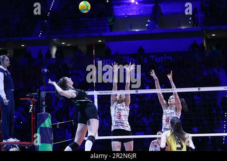 Italien - Torino - 20. Mai 2023 Champions League Frauen Super Finals 2023 - VakifBank Istanbul gegen Eczacibasi Dynavit Istanbul Stockfoto