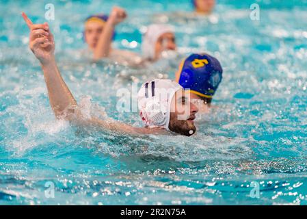 Florenz, Italien. 20. Mai 2023. Stefano Sordini (Rari Nantes Florentia) während des Playoff - RN Florentia vs Brescia Waterpolo, Serie A2 in Florenz, Italien, Mai 20 2023 Kredit: Independent Photo Agency/Alamy Live News Stockfoto