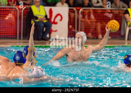 Florenz, Italien. 20. Mai 2023. Tommaso Turchini (Rari Nantes Florentia) während Playoff - RN Florentia vs Brescia Waterpolo, Serie A2 in Florenz, Italien, Mai 20 2023 Kredit: Independent Photo Agency/Alamy Live News Stockfoto