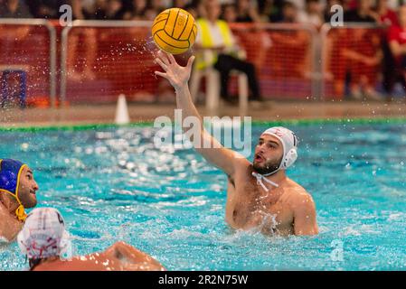 Florenz, Italien. 20. Mai 2023. Stefano Sordini (Rari Nantes Florentia) während des Playoff - RN Florentia vs Brescia Waterpolo, Serie A2 in Florenz, Italien, Mai 20 2023 Kredit: Independent Photo Agency/Alamy Live News Stockfoto
