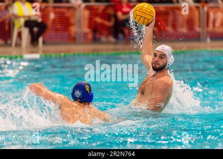 Florenz, Italien. 20. Mai 2023. Stefano Sordini (Rari Nantes Florentia) während des Playoff - RN Florentia vs Brescia Waterpolo, Serie A2 in Florenz, Italien, Mai 20 2023 Kredit: Independent Photo Agency/Alamy Live News Stockfoto