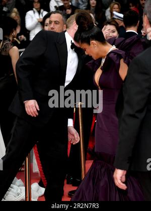 Cannes, Frankreich. 20. Mai 2023. 76. Cannes Filmfestival 2023, Abend 5 - roter Teppich des Films „Killer des Blumenmondes“. Auf dem Foto: Francois-Henri Pinault, Salma Hayek Credit: Independent Photo Agency/Alamy Live News Stockfoto