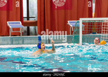 Florenz, Italien. 20. Mai 2023. Nicola Tononi (Brescia Waterpolo) während des Playoff - RN Florentia vs Brescia Waterpolo, Serie A2 in Florenz, Italien, Mai 20 2023 Kredit: Independent Photo Agency/Alamy Live News Stockfoto