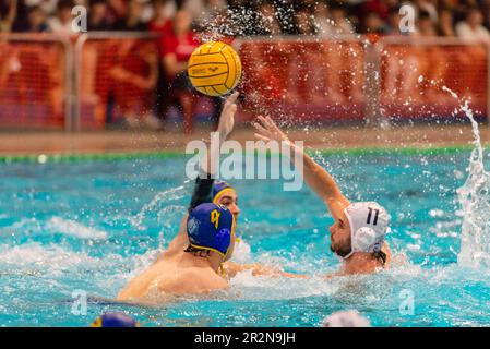 Florenz, Italien. 20. Mai 2023. Stefano Sordini (Rari Nantes Florentia) während des Playoff - RN Florentia vs Brescia Waterpolo, Serie A2 in Florenz, Italien, Mai 20 2023 Kredit: Independent Photo Agency/Alamy Live News Stockfoto