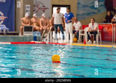 Florenz, Italien. 20. Mai 2023. Spielball während Playoff - RN Florentia vs Brescia Waterpolo, Serie A2 in Florenz, Italien, Mai 20 2023 Kredit: Independent Photo Agency/Alamy Live News Stockfoto