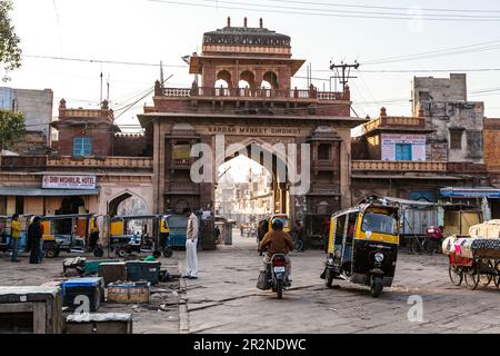 Sardar Bazaar in Jodhpur, Rajasthan, Indien, Asien Stockfoto