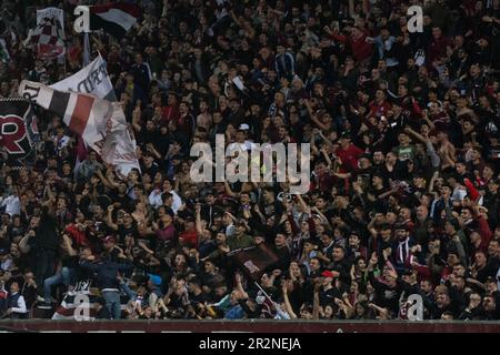 Reggio Calabria, Italien. 19. Mai 2023. Fans von Reggina während Reggina 1914 gegen Ascoli Calcio, italienisches Fußballspiel der Serie B in Reggio Calabria, Italien, Mai 19 2023 Kredit: Independent Photo Agency/Alamy Live News Stockfoto