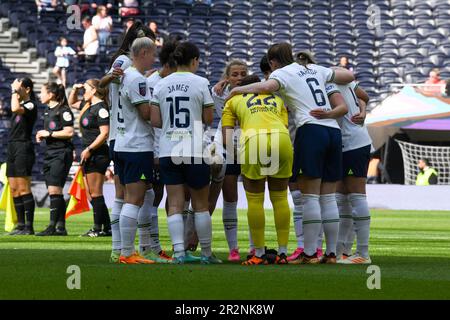 England, Großbritannien. 20. Mai 2023. Tottenham, England, Mai 20. 2023: Tottenham Players treffen sich vor dem Barclays Womens Super League-Spiel zwischen Tottenham Hotspur und Reading im Tottenham Hotspur Stadium in Tottenham, England. (Dylan Clinton/SPP) Kredit: SPP Sport Press Photo. Alamy Live News Stockfoto
