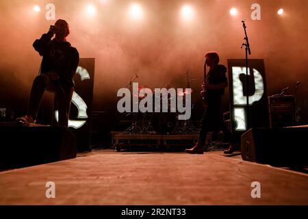 SOZIALE PROPHEZEIUNG am Rock A L'Usine, Istres, FRANKREICH, 12/05/2023 Florent 'MrCrash' B.. Stockfoto