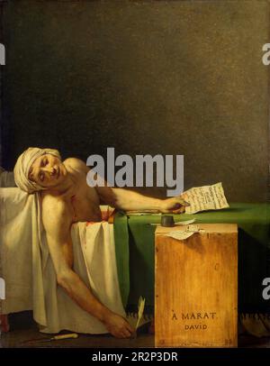 Tod von Marat. Jacques-Louis David. 1793. Stockfoto