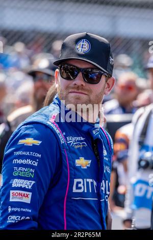 Indianapolis, USA. 20. Mai 2023. DER INDYCAR-Fahrer CONOR DALY (20) aus Noblesville, Indiana, und sein Ed Carpenter Racing Chevrolet Team bereiten sich auf die Qualifikation für die Indianapolis 500 auf dem Indianapolis Motor Speedway in Indianapolis, USA, vor. (Kreditbild: © Walter G. Arce Sr./ZUMA Press Wire) NUR REDAKTIONELLE VERWENDUNG! Nicht für den kommerziellen GEBRAUCH! Stockfoto