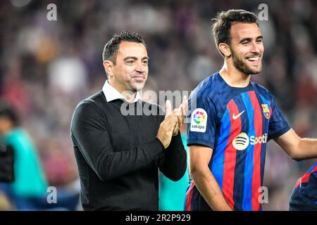 Barcelona, Spanien. 20. Mai 2023. Cheftrainer Xavi Hernandez (FC Barcelona) bei einem Spiel in La Liga Santander zwischen dem FC Barcelona und Real Sociedad am 20. Mai 2023 im Spotify Camp Nou in Barcelona, Spanien. (Foto/Felipe Mondino) Kredit: Live Media Publishing Group/Alamy Live News Stockfoto
