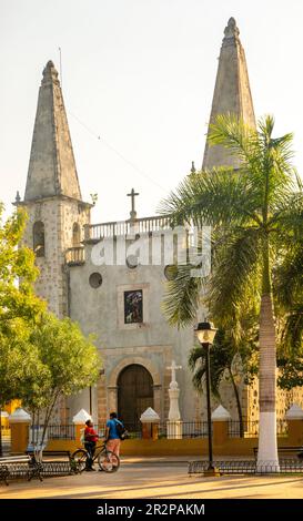 St. John Catholic Church in San Juan Viertel von Valladolid Yucatan Mexiko Stockfoto