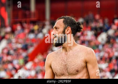 20. Mai 2023: ALMERIA, SPANIEN - 20. MAI: Vedat Muriqui von RCD Mallorca nach dem Spiel zwischen UD Almeria und RCD Mallorca von La Liga Santander am 20. Mai 2023 im PowerHorse Stadium in Almeria, Spanien. (Kreditbild: © Samuel CarreÃ±O/PX Imagens via ZUMA Press Wire) NUR REDAKTIONELLE VERWENDUNG! Nicht für den kommerziellen GEBRAUCH! Stockfoto