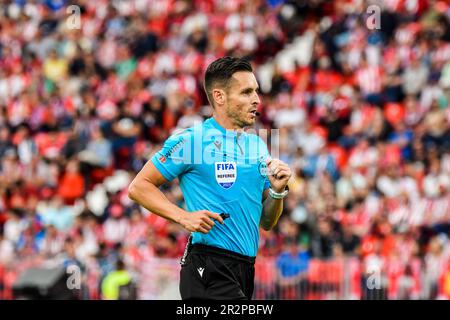 20. Mai 2023: ALMERIA, SPANIEN - 20. MAI: Del Cerro Grande während des Spiels zwischen UD Almeria und RCD Mallorca von La Liga Santander am 20. Mai 2023 im PowerHorse Stadium in Almeria, Spanien. (Kreditbild: © Samuel CarreÃ±O/PX Imagens via ZUMA Press Wire) NUR REDAKTIONELLE VERWENDUNG! Nicht für den kommerziellen GEBRAUCH! Stockfoto