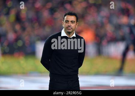 Barcelona, Esp. 20. Mai 2023. FC BARCELONA gegen REAL SOCIEDAD 20. Mai 2023 Xavi Hernandez Cheftrainer des FC Barcelona nach dem Spiel zwischen FC Barcelona und Real Sociedad, das dem fünfunddreißigsten Tag von La Liga Santander im Spotify Camp Nou in Barcelona, Spanien entspricht. Kredit: Rosdemora/Alamy Live News Stockfoto
